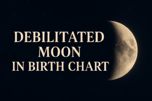 Read more about the article Debilitate moon in birth chart : ( moon in the shadow of emotion depth )